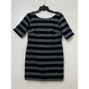 A PEA‎ IN THE POD Womens Size Medium Short Sleeve Striped Maternity Dress READ